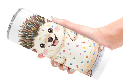 Tumbler Happy Round Woodland Birthday Watercolor Sublimation artnoy 