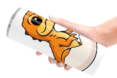 Tumbler Hatching Baby Dinosaur Sublimation artnoy 