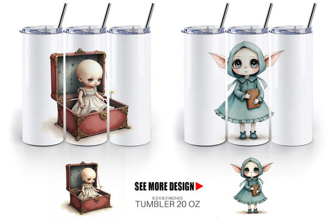 Tumbler Haunted Doll Spirits Sublimation artnoy 