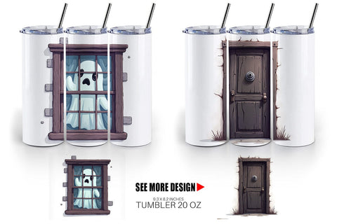 Tumbler Haunted Elements Sublimation artnoy 