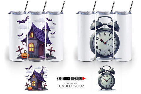 Tumbler Haunted Elements Sublimation artnoy 