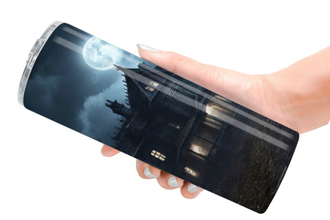 Tumbler Haunted House Sublimation artnoy 
