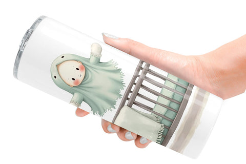 Tumbler Haunted Nursery Ghosts Sublimation artnoy 