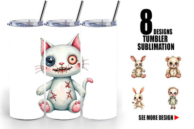 Tumbler Haunted Toy Squad Sublimation artnoy 