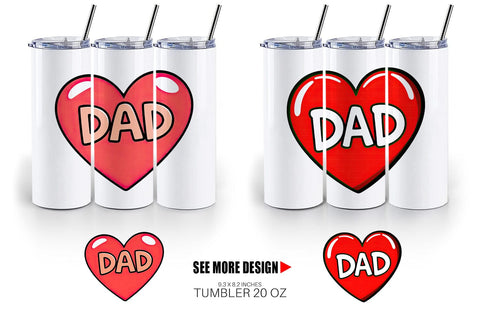 Tumbler Heart Sublimation artnoy 