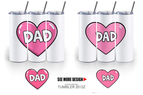 Tumbler Heart Sublimation artnoy 