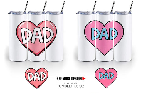 Tumbler Heart Sublimation artnoy 