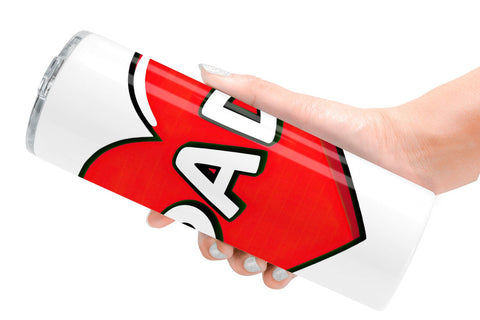 Tumbler Heart Sublimation artnoy 