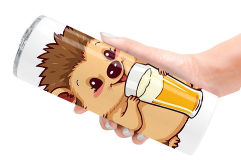 Tumbler Hedgehog Beer Day Sublimation artnoy 