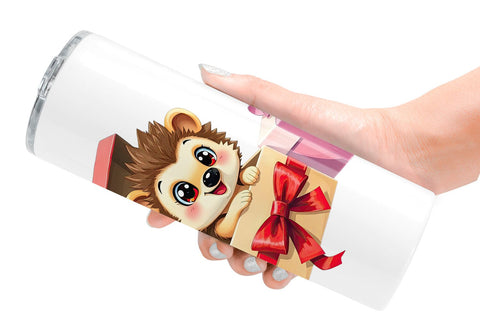 Tumbler Hedgehog Gift Sublimation artnoy 