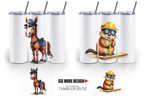 Tumbler Helpful Paws Skilled Trades & Services Animal Sublimation artnoy 