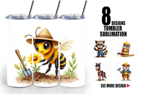 Tumbler Helpful Paws Skilled Trades & Services Animal Sublimation artnoy 