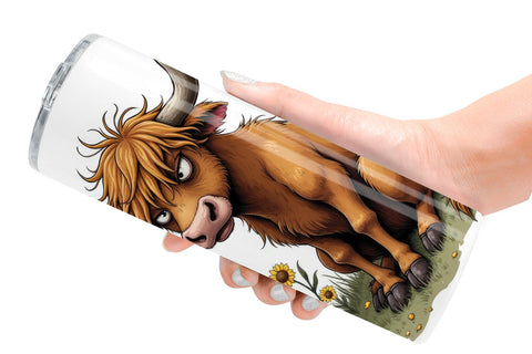 Tumbler Highland Moo Sublimation artnoy 