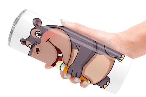 Tumbler Hippopotamus Beer Day Sublimation artnoy 