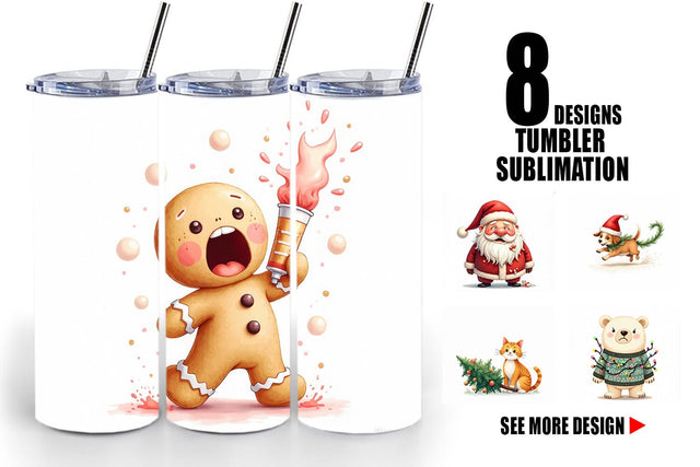 Tumbler Holiday Chaos Crew Sublimation artnoy 
