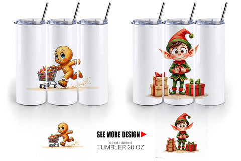 Tumbler Holiday Shoppers Sublimation artnoy 
