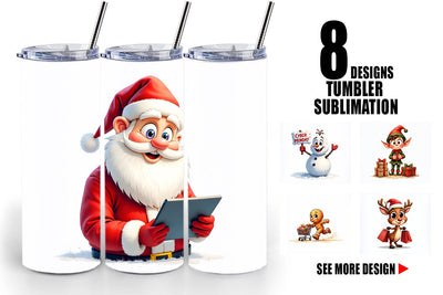 Tumbler Holiday Shoppers Sublimation artnoy 
