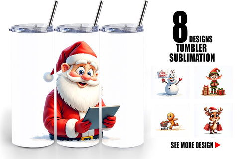 Tumbler Holiday Shoppers Sublimation artnoy 