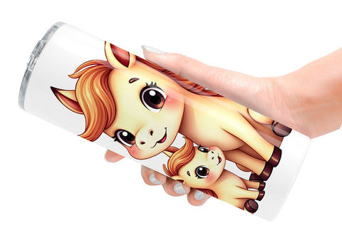 Tumbler Horse Mother's Day Sublimation artnoy 