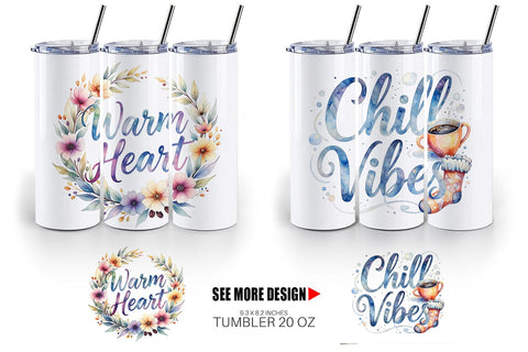 Tumbler Hygge Fall Snuggle Quotes Sublimation artnoy 