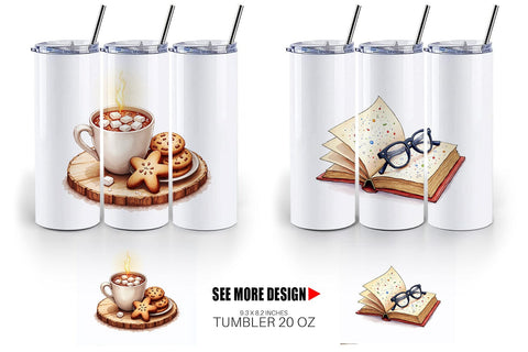 Tumbler Hygge Holiday Sublimation artnoy 