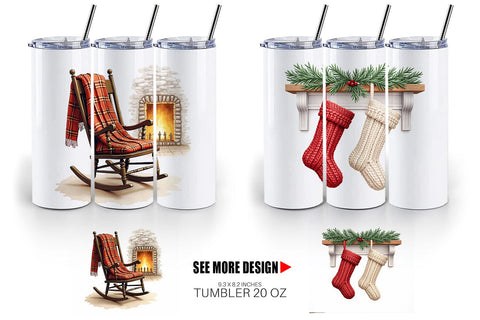Tumbler Hygge Holiday Sublimation artnoy 