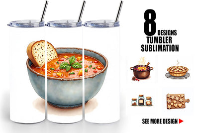 Tumbler Hygge Winter Kitchen Sublimation artnoy 