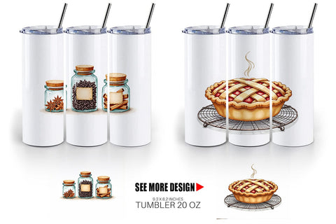Tumbler Hygge Winter Kitchen Sublimation artnoy 