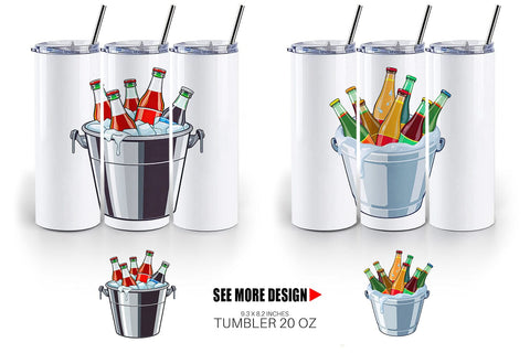 Tumbler Ice Bucket Sublimation artnoy 