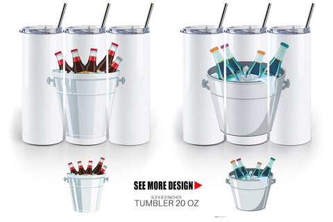 Tumbler Ice Bucket Sublimation artnoy 