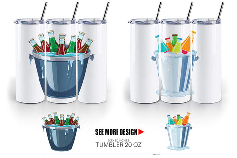 Tumbler Ice Bucket Sublimation artnoy 