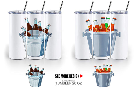 Tumbler Ice Bucket Sublimation artnoy 