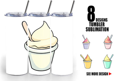 Tumbler Ice Cream Cup Sublimation artnoy 