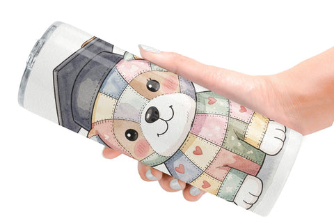 Tumbler Innocent Graduation Patchwork Watercolor Sublimation artnoy 