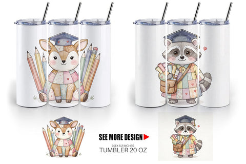 Tumbler Innocent Scholarly Success Patchwork Sublimation artnoy 