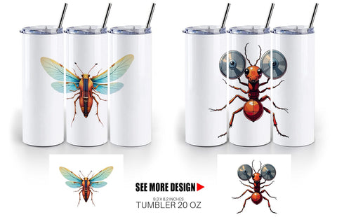 Tumbler Insect Music Parade Sublimation artnoy 