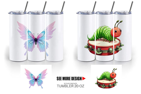 Tumbler Insect Music Parade Sublimation artnoy 