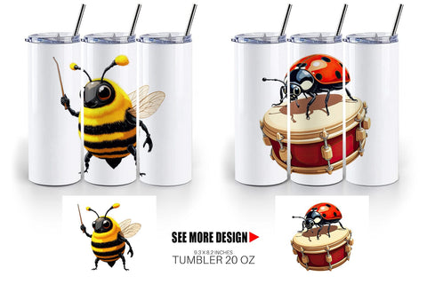 Tumbler Insect Music Parade Sublimation artnoy 