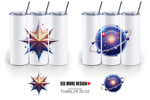 Tumbler Interstellar Icons Sublimation artnoy 