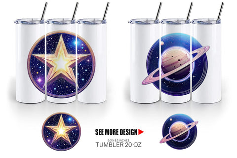 Tumbler Interstellar Icons Sublimation artnoy 
