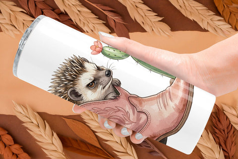 Tumbler Introvert Desert Animal Watercolor Sublimation artnoy 