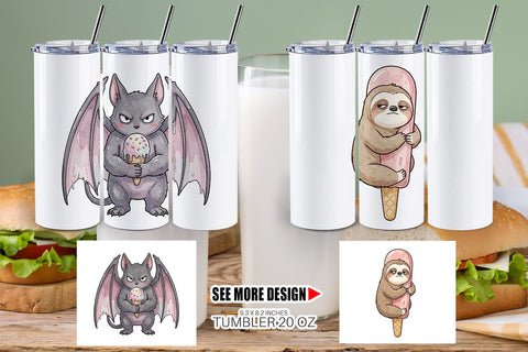 Tumbler Introvert Sugar Coma Sweet Watercolor Sublimation artnoy 