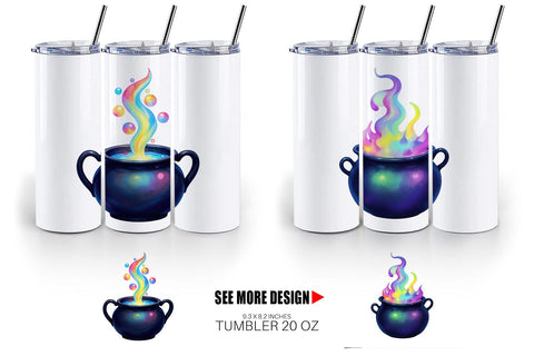 Tumbler Iridescent Bubble Cauldron Sublimation artnoy 