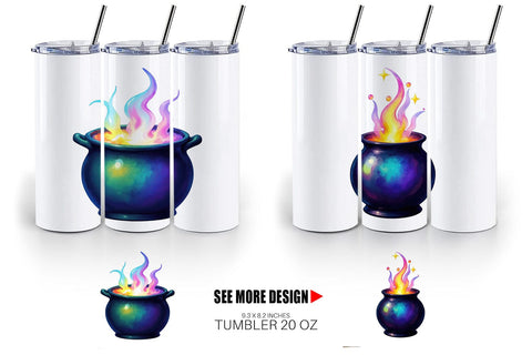 Tumbler Iridescent Bubble Cauldron Sublimation artnoy 