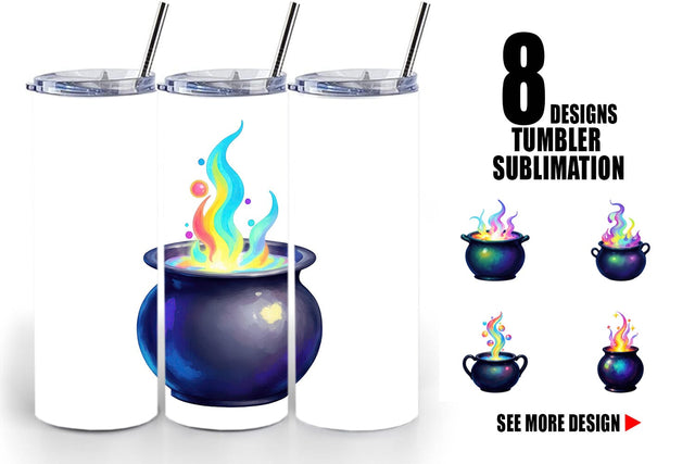 Tumbler Iridescent Bubble Cauldron Sublimation artnoy 