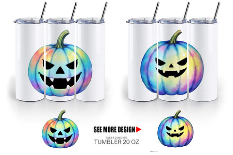 Tumbler Iridescent Pumpkin Sublimation artnoy 