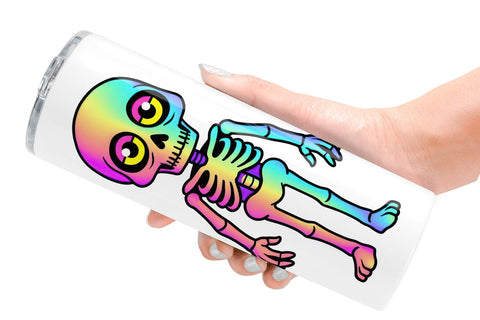 Tumbler Iridescent Skeleton Sublimation artnoy 