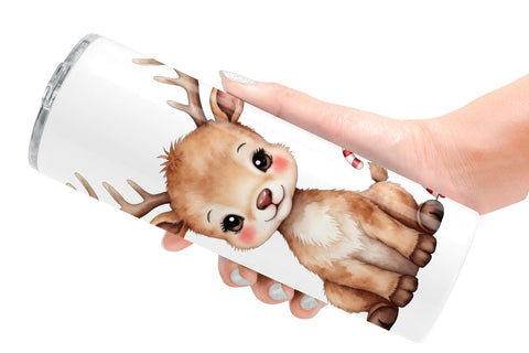 Tumbler Jolly Reindeer Sublimation artnoy 