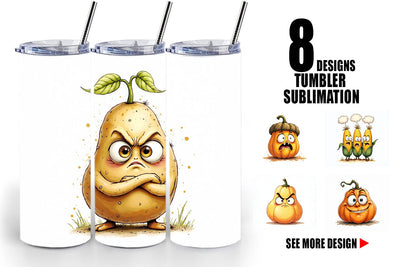 Tumbler Judgmental Vegetables Sublimation artnoy 