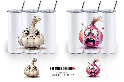 Tumbler Judgmental Vegetables Sublimation artnoy 